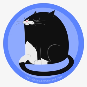 Tuxedo Cat By The-greys On Deviantart Clip Art Black - Cat Yawns