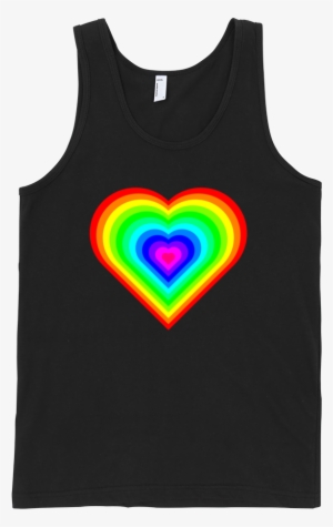 Rainbow Heart Fine Jersey Tank Top Unisex By - Tupac Cares If Nobody Else Cares Shirt