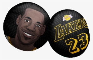 lebron james lakers pillow head black - mitchell & ness team heather los angeles lakers