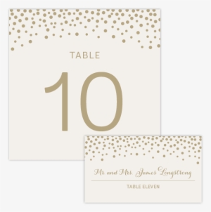 Table Number-escort - Pattern