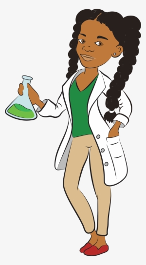 Big Image - Black Female Scientist Cartoon