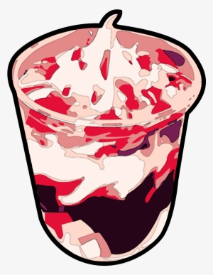 Sundae Clipart Mcdo - Strawberry Ice Cream Sundae