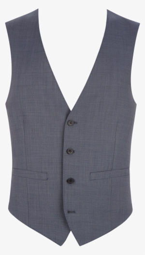 Moss 1851 Light Blue Sharkskin Waistcoat - Waistcoat