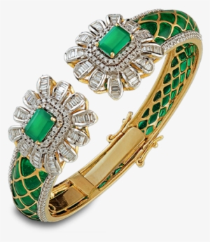 Diamond Bracelet - Emerald Diamond Bangle
