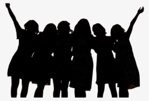Clipart Resolution 689*361 - Group Of Women Silhouette