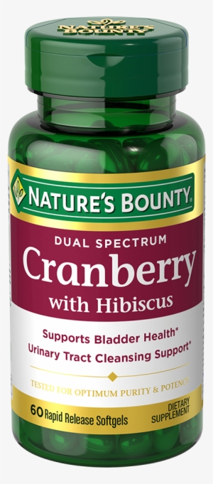 Nature's Bounty Dual Spectrum Cranberry With Hibiscus - Co Q-10, With Krill Oil, 30 Softgels - Nature's Bounty