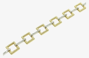 Yellow & White Gold Diamond Bracelet - Bracelet