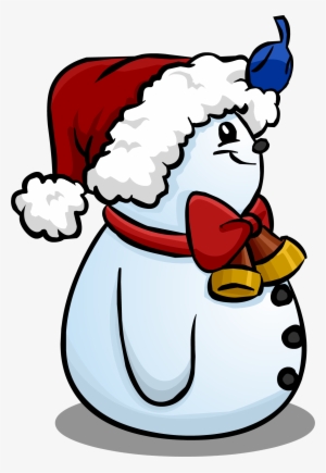 Santa Hat Snowman Sprite 007 - Cartoon