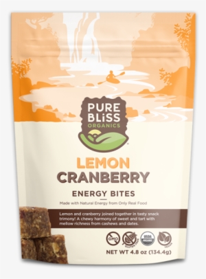Organic Lemon Cranberry Energy Bites - Pure Bliss Bites Bulk