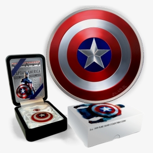 Captain America's Shield 2 Oz - Silver