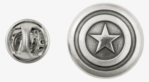 Shield Pewter Lapel Pin - Captain America Lapel Pin