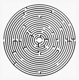 Drawn Maze Circle - Circular Maze