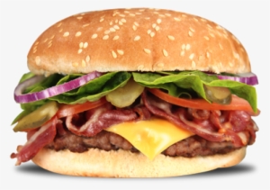 Bacon Cheese - Hamburguesa Cheddar Y Bacon Png