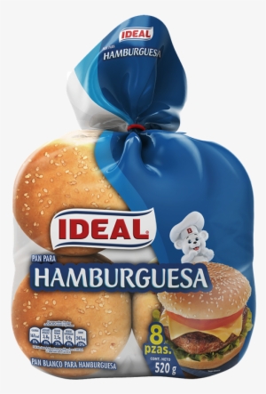 Pan Para Hamburguesas Ideal Con Sésamo 8 Unid 450 G - Hamburger