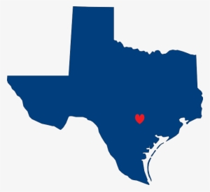 State Of Texas Outline Png - Texas Heart Clipart