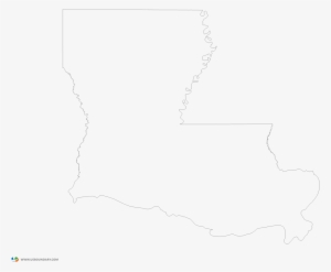 Louisiana Outline Map - Map