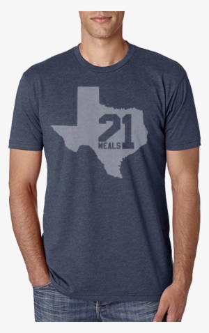 Texas State Outline Shirt - Blue Next Level Shirt