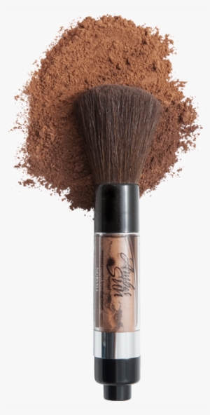 Bbrush Mineral Bronzing Brush With Dark And Medium - Bronzing Powder In A Brush