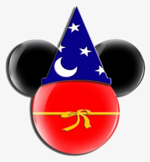 Sorcerer Hat Mickey Ears, Sorcerer Mickey Ears Clipart - Sorcerer Mickey Mouse Head