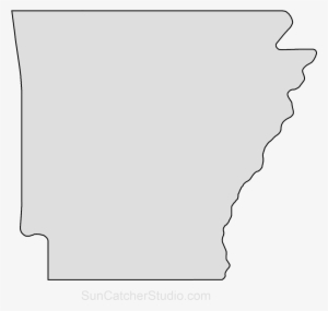 Arkansas Map Outline Png Shape State Stencil Clip Art - Arkansas Outline