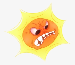 28 Collection Of Angry Sun Drawing - Portable Network Graphics