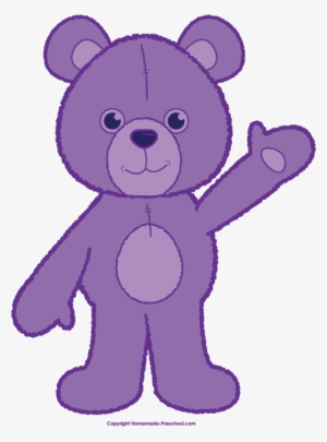 Image Freeuse Teddy Click To Save Image - Purple Teddy Bear Clipart