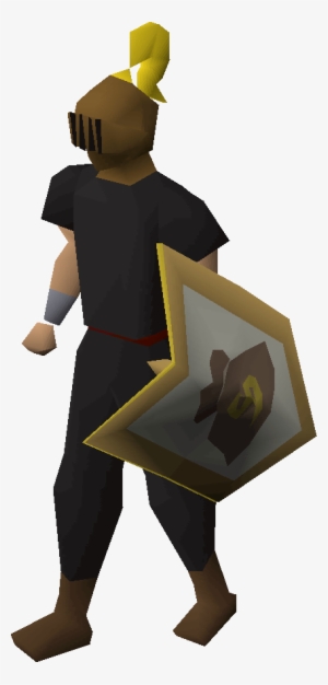 Heraldic Helm Equipped - Bronze Gold Trimmed Osrs
