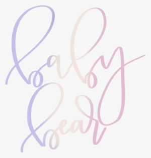 Baby Bear - Calligraphy