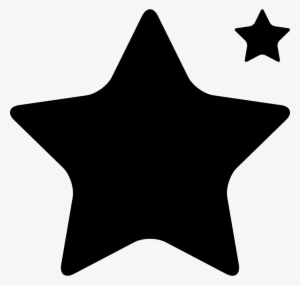 Star Shape Big And Small Comments - Five Pointed Star Png