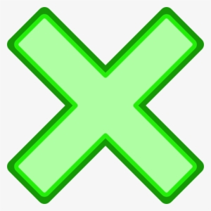 Green Cross Mark Clipart Png For Web