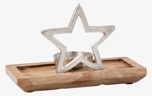 Candleholder "small Star" - Plank