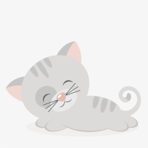 Sleeping Kitty Svg Scrapbook Cut File Cute Clipart - Sleeping Cute Svg