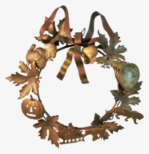 Vintage Petite Choses Brass Holiday Dresden Wreath - Wreath