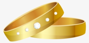 Wedding Rings Gold Png Clip Art - Wedding Ring