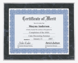 Black Marble Wood Slide-in Photo Or Certificate Plaque - Walnut Grove Slide-in Certificate Plaque And Document