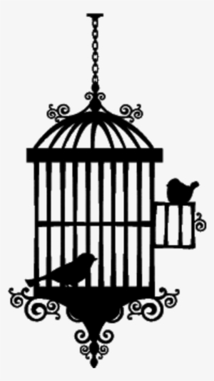 Watercolor Floral Bird Cage Png