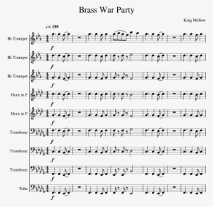 Brass War Party Sheet Music Composed By King Mellow - Ussr National Anthem Sheet Music Trumpet