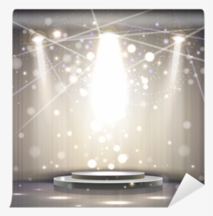 Spotlight Effect Gray Scene Background Wall Mural • - Stage