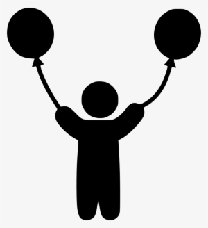 Child With Balloons Svg Png Icon Free Download - Child