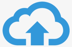 Upload To Cloud Blue Button - Upload Cloud Icon Png
