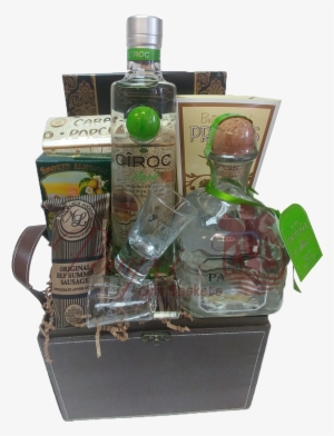 Give Me The Green Light Liquor Gift Basket, Liquor - Small Tequila Gift Basket Ideas