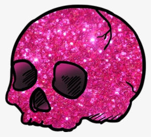 #transparent #pink #glitter #skull - Bokeh