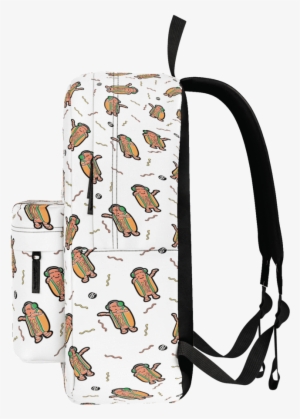 Dancing Hot Dogs Pattern Classic Backpack - Cj So Cool Book Bags