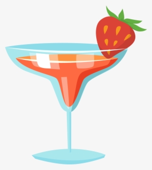 Png Freeuse Stock Cocktail Juice Pink Lady Martini - Strawberry Margarita Clipart