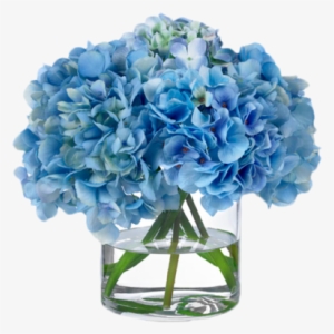 Hygrangea Blue Paper Napkins - Blue Hydrangeas