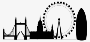 London Skyline Clipart Clip Art - London Eye Vector Png