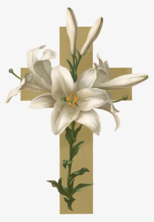 Easter Lily Christian Cross Flower Funeral Clip Art - Sorry To Hear Of Your Mom's Passing
