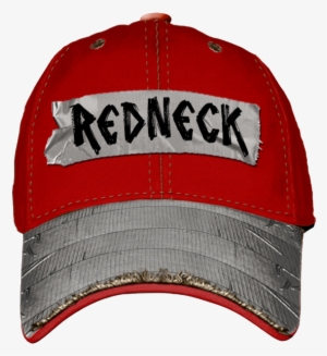 Redneck Hat With Duct Tape Bill Redneck Costume, Jeff - Red Neck Cap