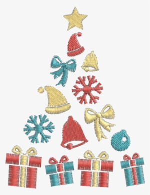 Árvore Enfeites De Natal - Embroidery