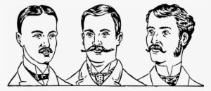 Gentlemen Men Hair Styles Mustache Faces P - Hairstyle Men 1900